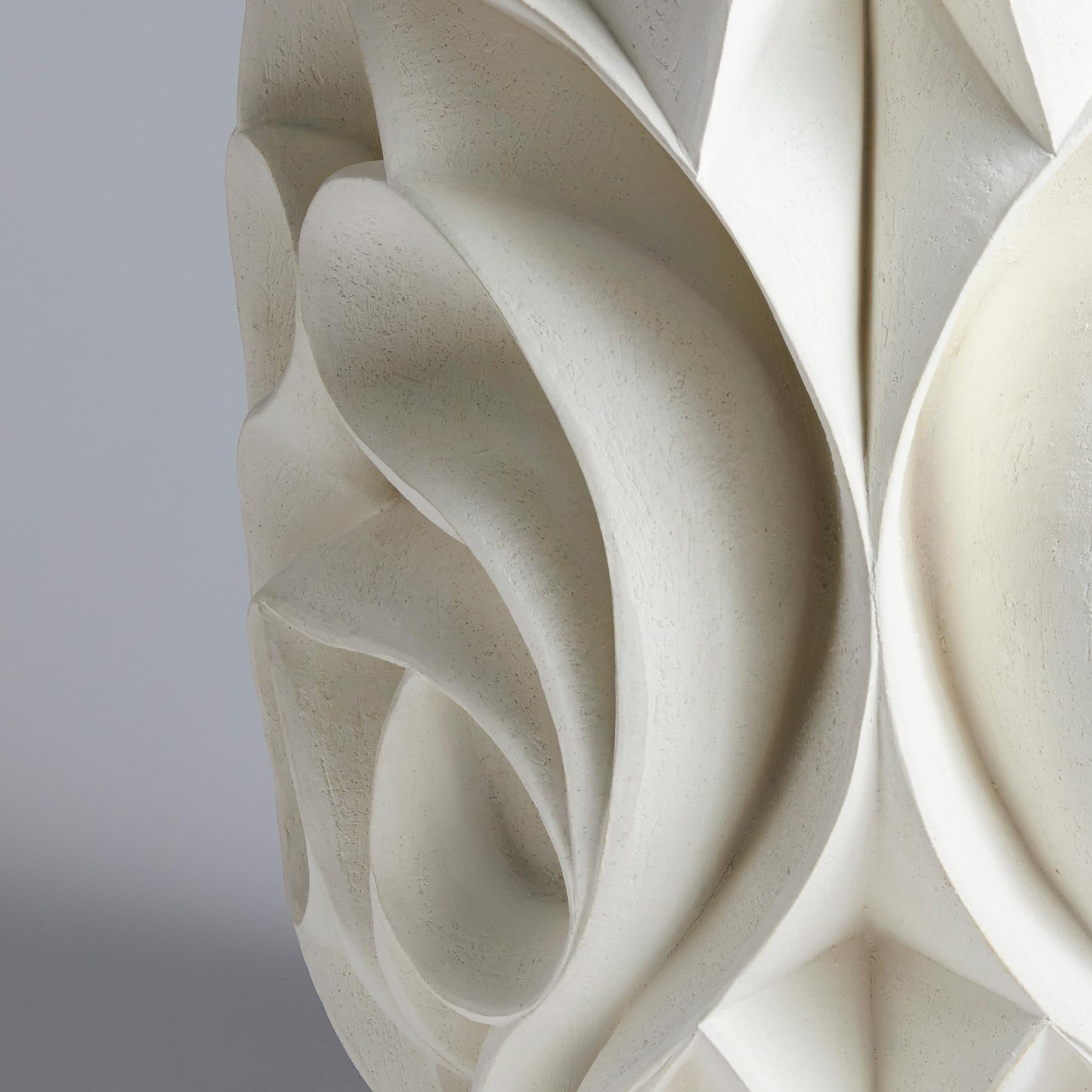 British Contemporary Hand Carved Ceramic Sculpture by Halima Cassell