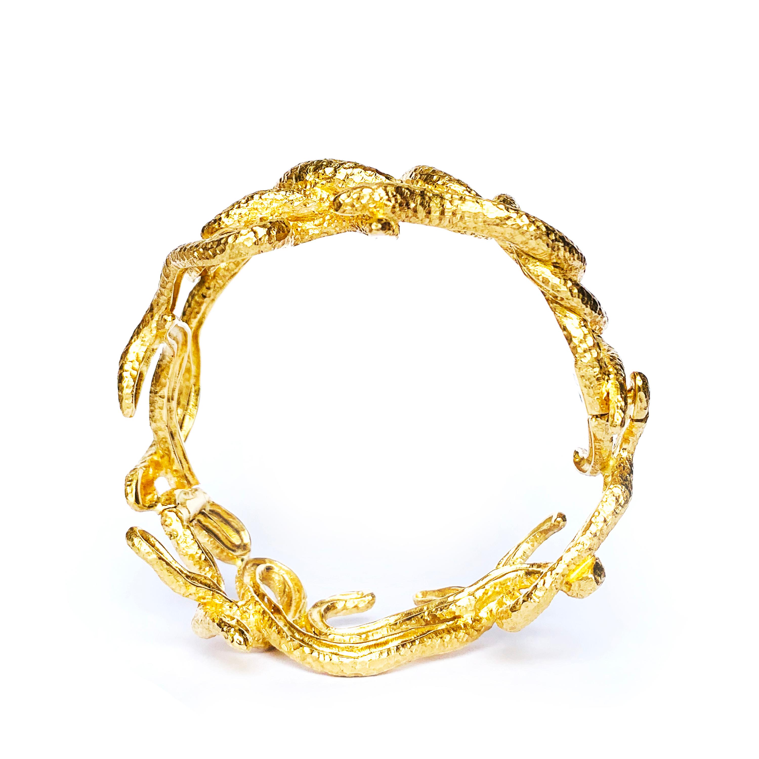 Rosior Hand Chiseled Yellow Gold 