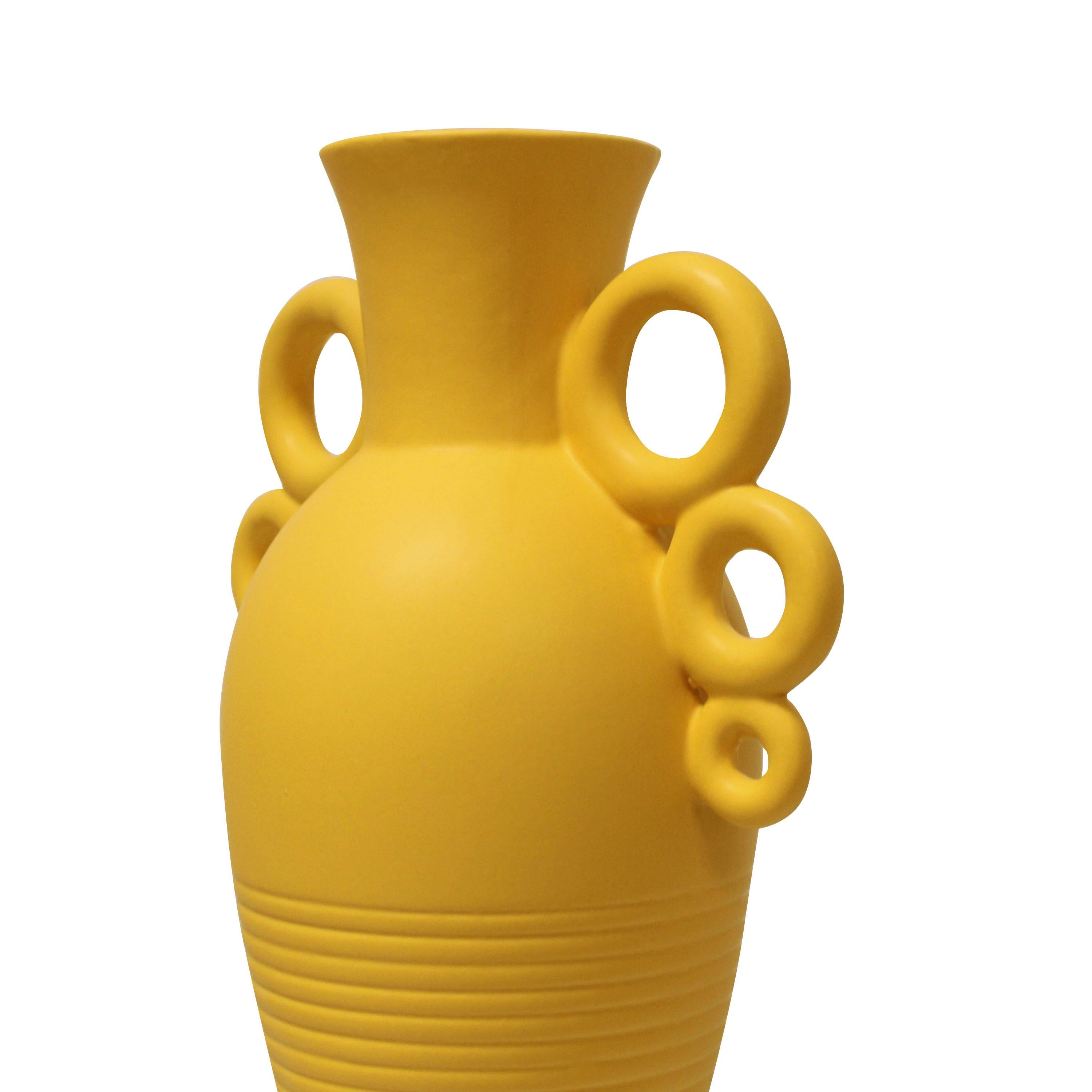 Hand-Crafted Contemporary Handcrafted Ceramic Vase, Italia, 2023 For Sale