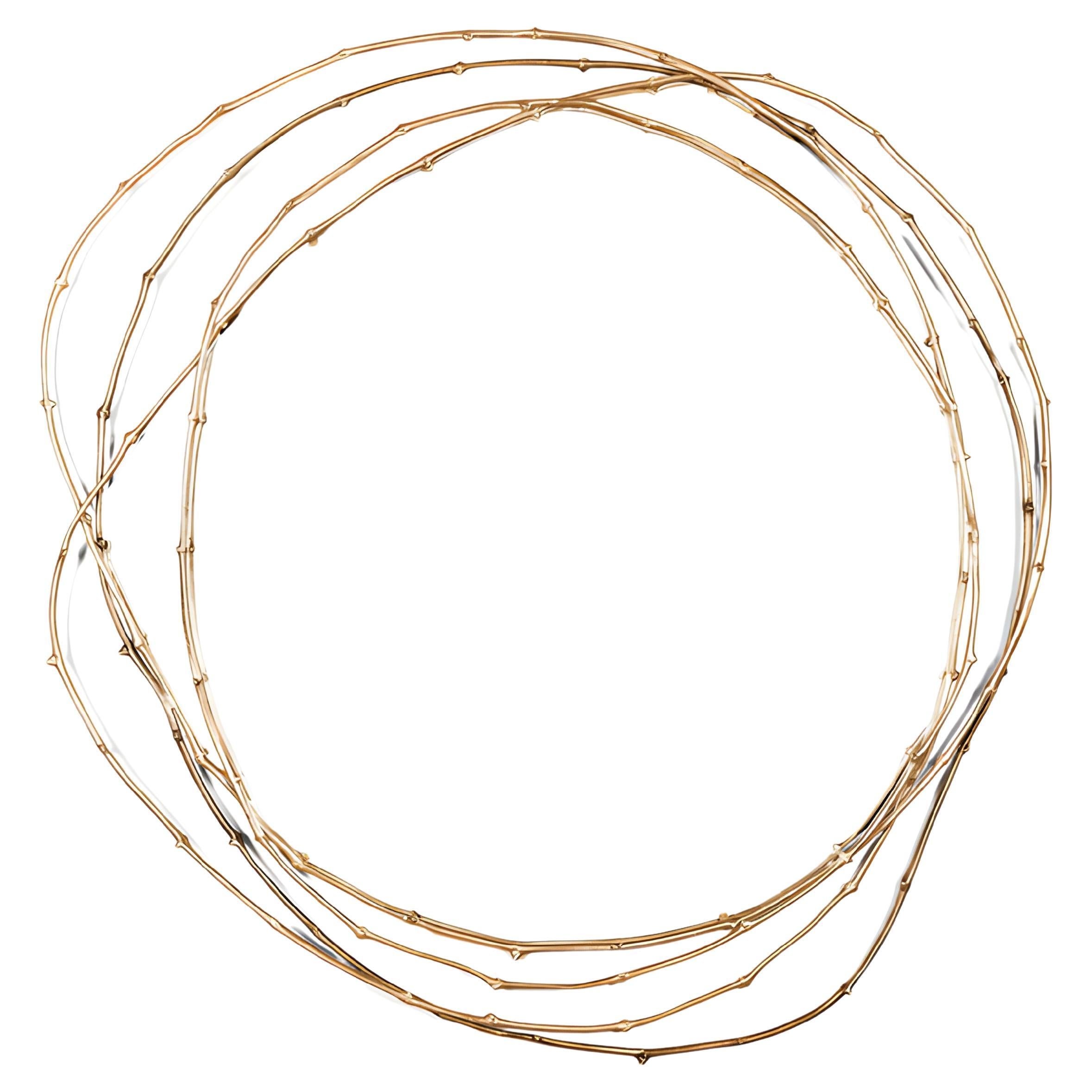 Contemporary Hand-Crafted Mirror by Ginger 
Jagger, Brass Frame