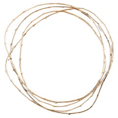 Gegossener Contemporary-Spiegel aus massivem Messing