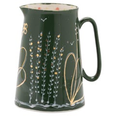 Contemporary Hand Decorated Porcelain 3 Pint Jug Pitcher, Made in Italy 