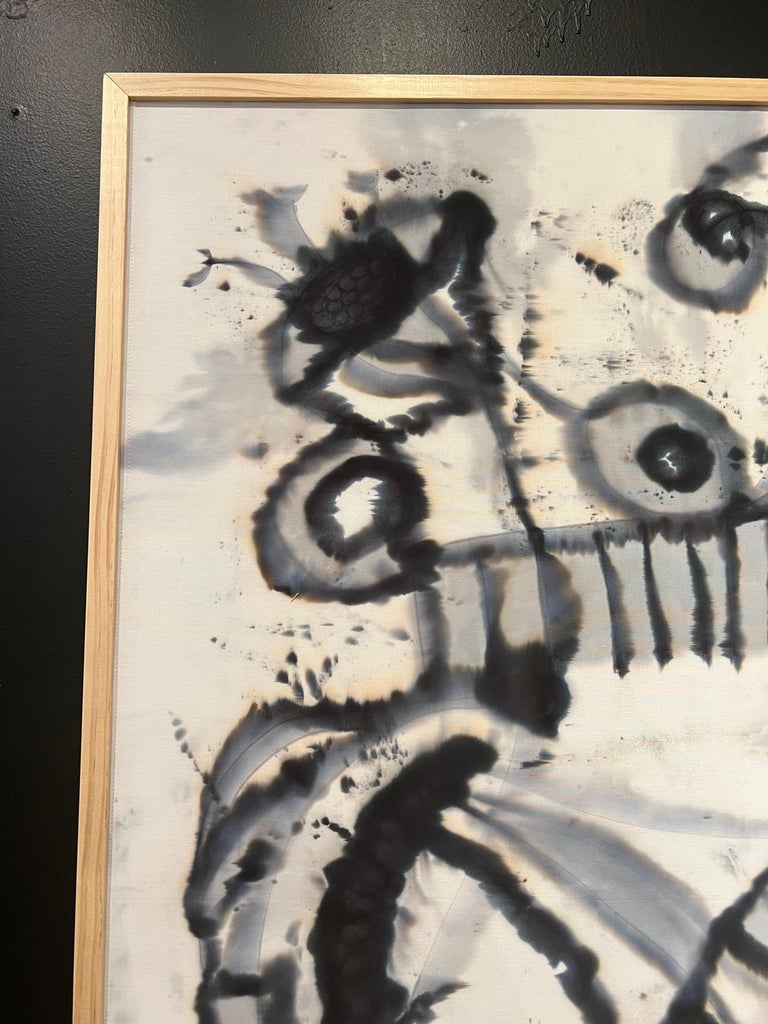 Contemporary Hand Dyed Painting By Sandra Leonard For Sale at 1stDibs