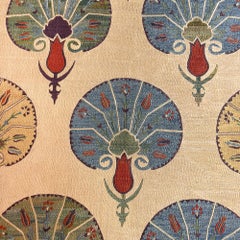 Contemporary Hand-Embroidered Ottoman Design Wall Hanging