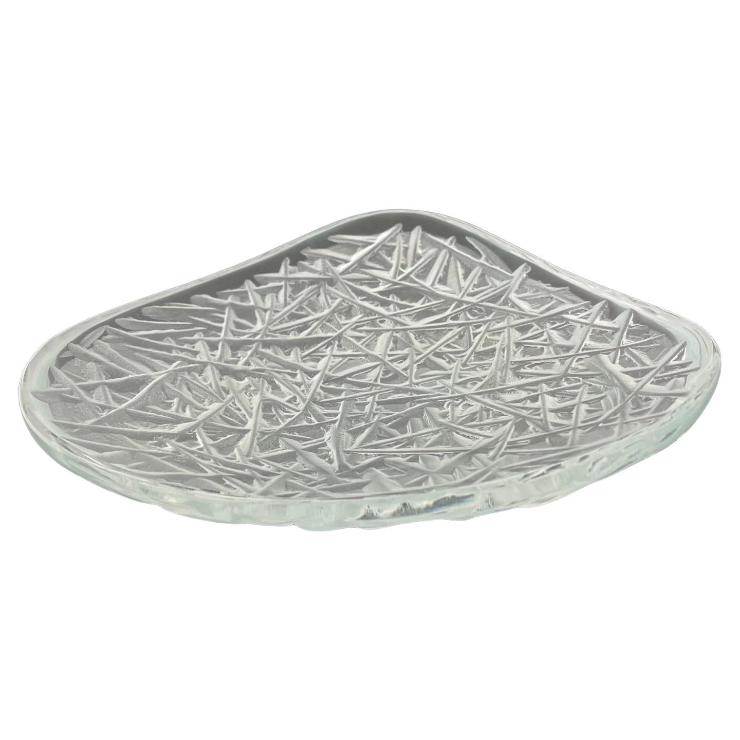 Unique Contemporary Hand-engraved Crystal Bowl by Ghiró Studio For Sale