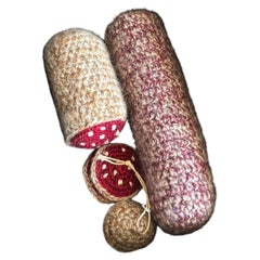 Contemporary Hand Knitted Saucisson Sliced Selection - Clemence Joly