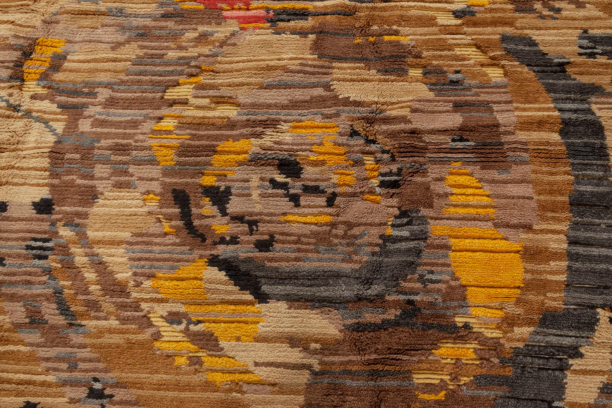 Zeitgenössischer handgeknüpfter Jardin-Teppich von Doris Leslie Blau.
Größe: 12'0