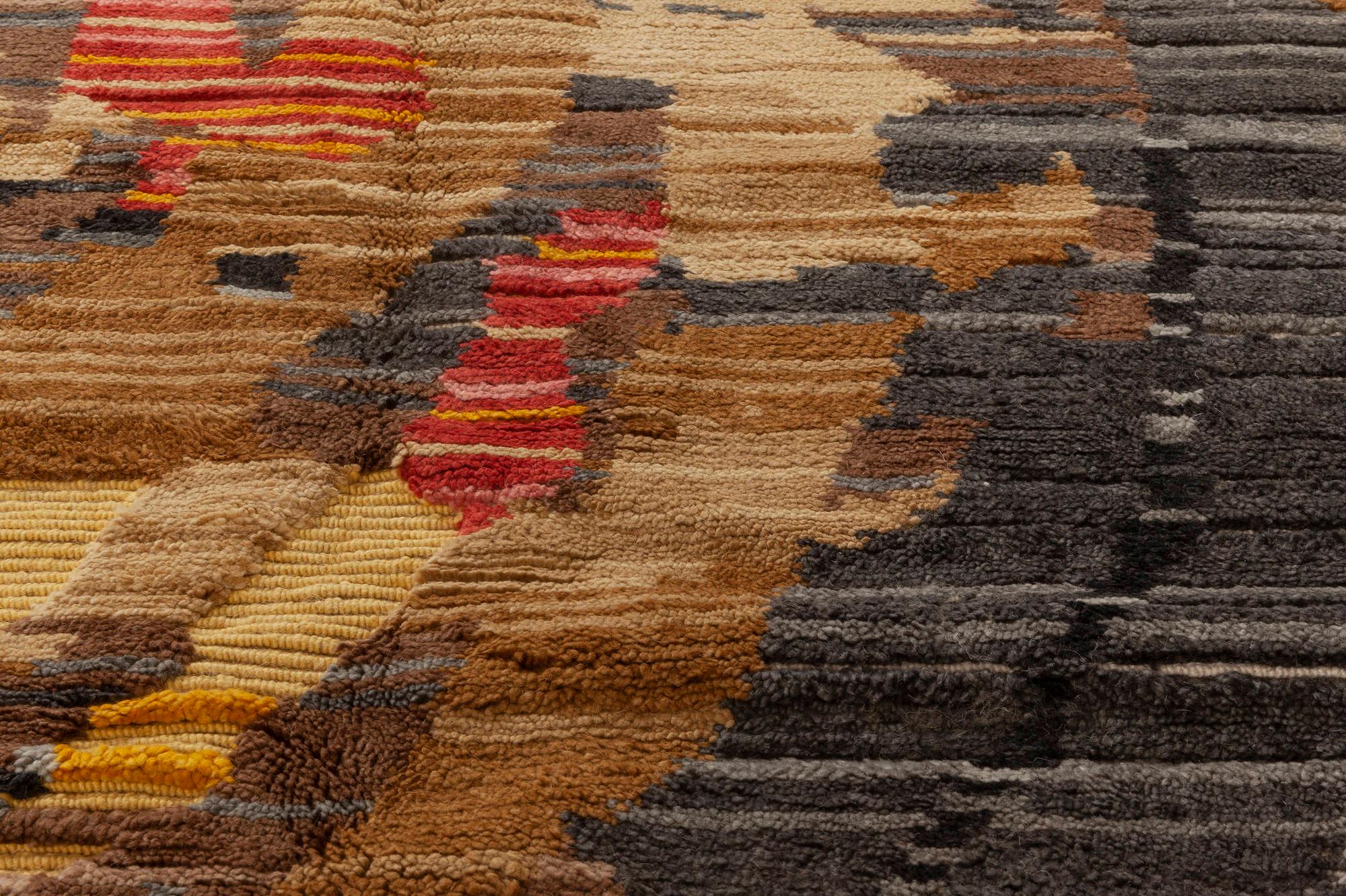 Modern Contemporary Hand Knotted Jardin Rug by Doris Leslie Blau For Sale