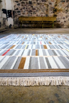 Contemporary Hand Knotted Limited Edition Rug by Architect, B Gomez Pimienta