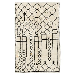 Contemporary Hand Knotted Moroccan Tulu Rug, 100% Wool, Custom Options Available