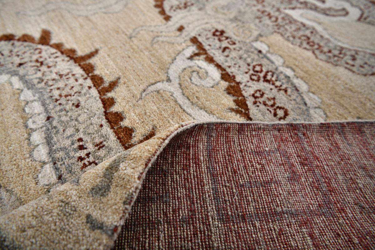 Pakistani Contemporary Hand Knotted Pure Ivory Ghazni Wool 