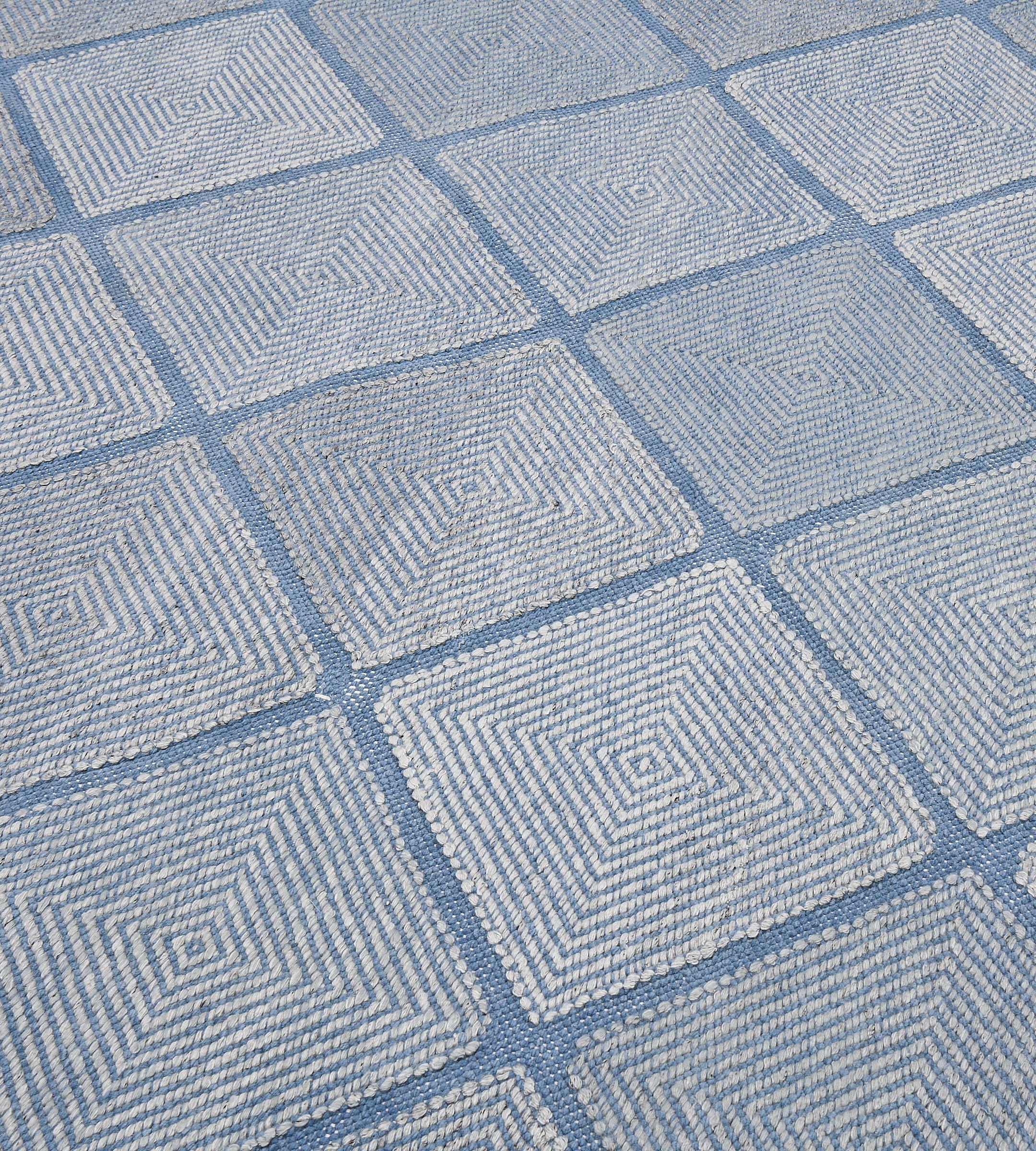 The Mansour Modern Swedish collection is primarily inspired by vintage Swedish flat-weave rugs whose geometric designs are relevant as ever in the 21st century. The collection utilizes a number of flat-weave techniques, yielding various distinctive