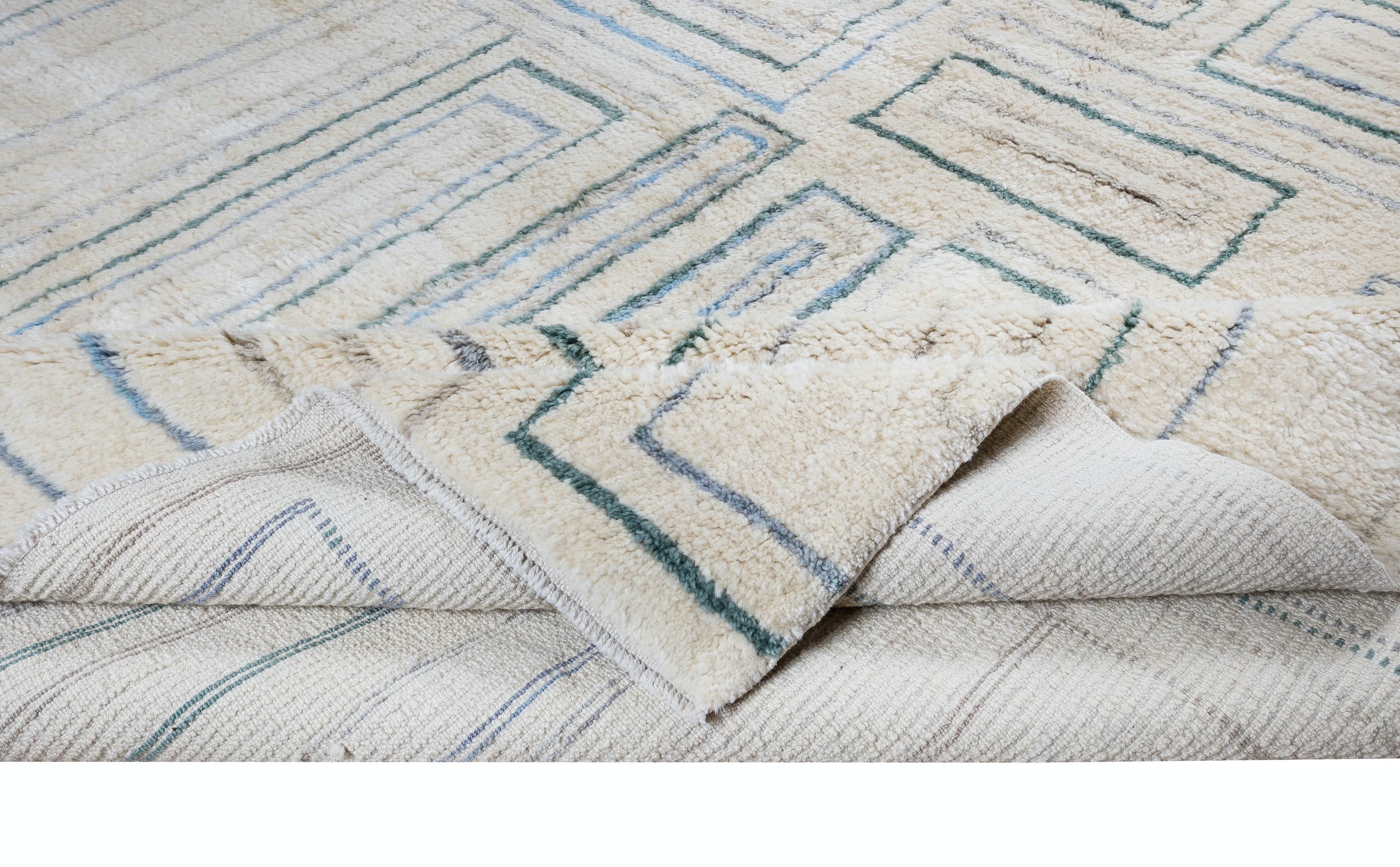 100% Hand-Spun Wool of finest quality.

These beautiful hand knotted rugs are produced from scratch in our atelier located in Central Anatolia, famous for being one of the world's oldest handmade rug making centers.

All our weavers are adult female
