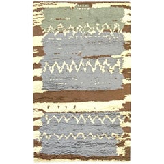 Contemporary Hand-Knotted Wool Area Rug