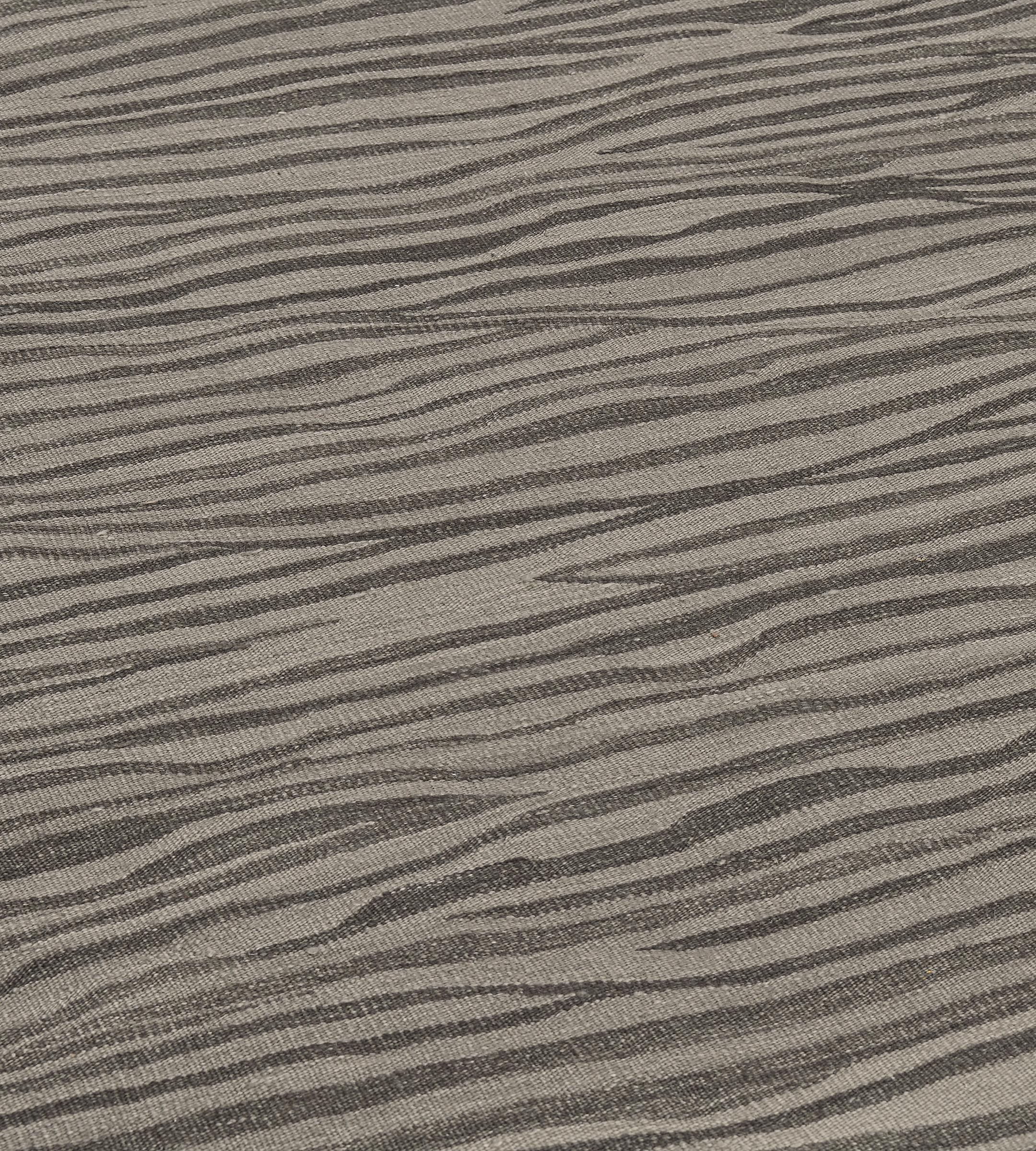 Part of the Mansour Modern collection, this Kilim rug is handwoven by master weavers using the finest quality techniques and materials.