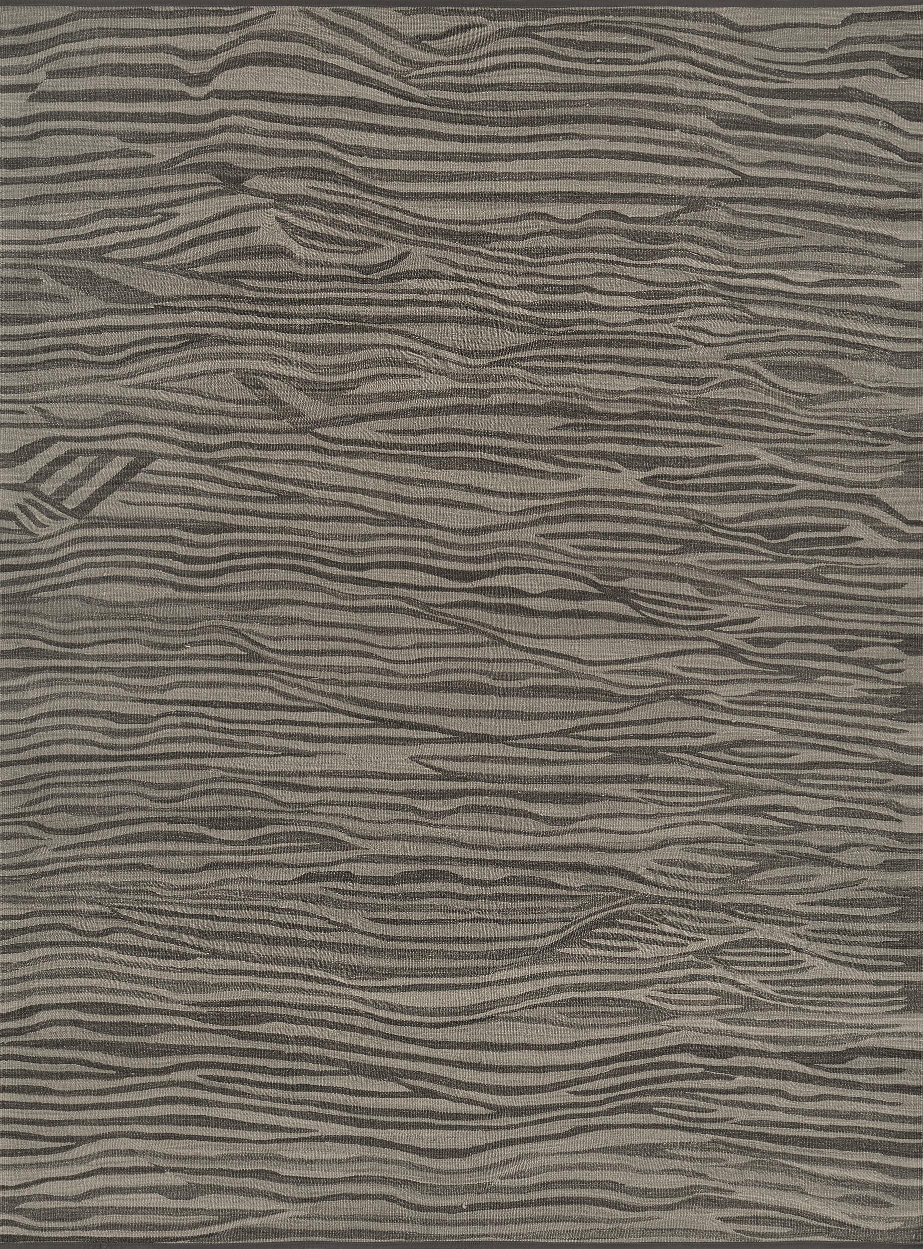 Contemporary Hand-knotted Wool Kilim Rug For Sale