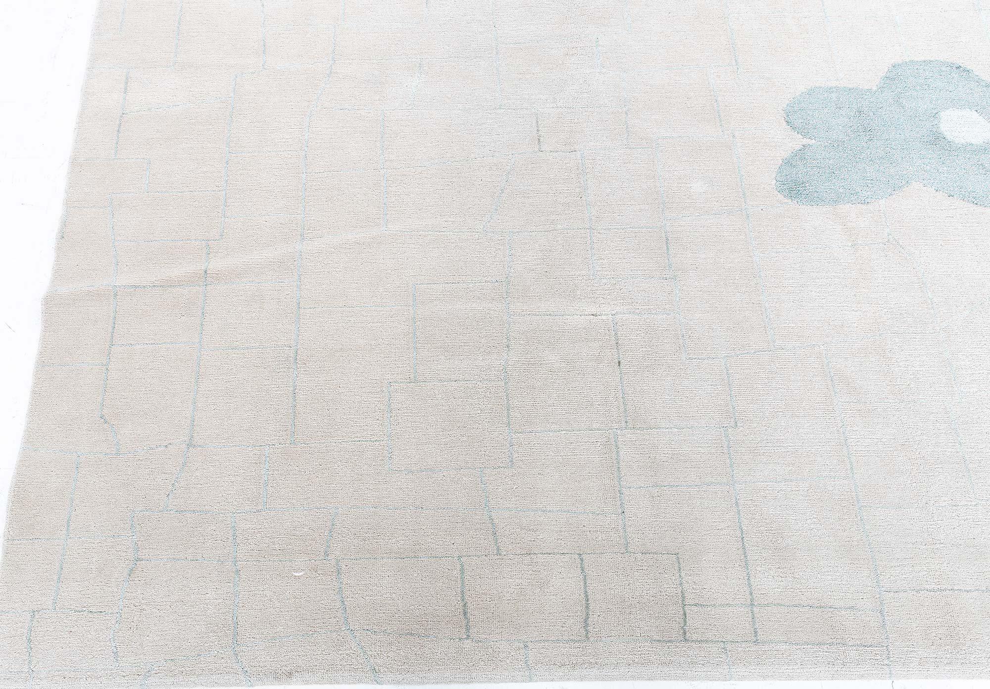 Contemporary Hand-Knotted Wool & Silk Rug by Doris Leslie Blau In New Condition For Sale In New York, NY