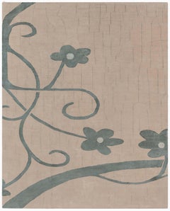 Tappeto contemporaneo in lana e seta annodato a mano di Doris Leslie Blau