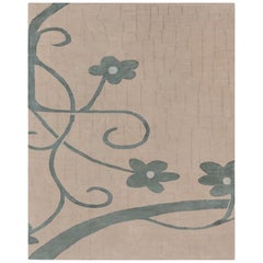 Contemporary Hand-Knotted Wool & Silk Rug by Doris Leslie Blau