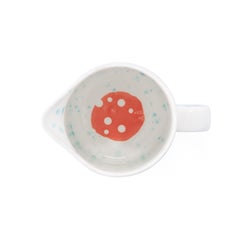 Contemporary Hand-Painted Porcelain 3 Pint Jug Pitcher Made in Italy