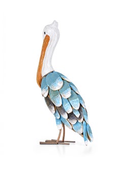 Contemporary Hand Painted Sculpture of a Pelican