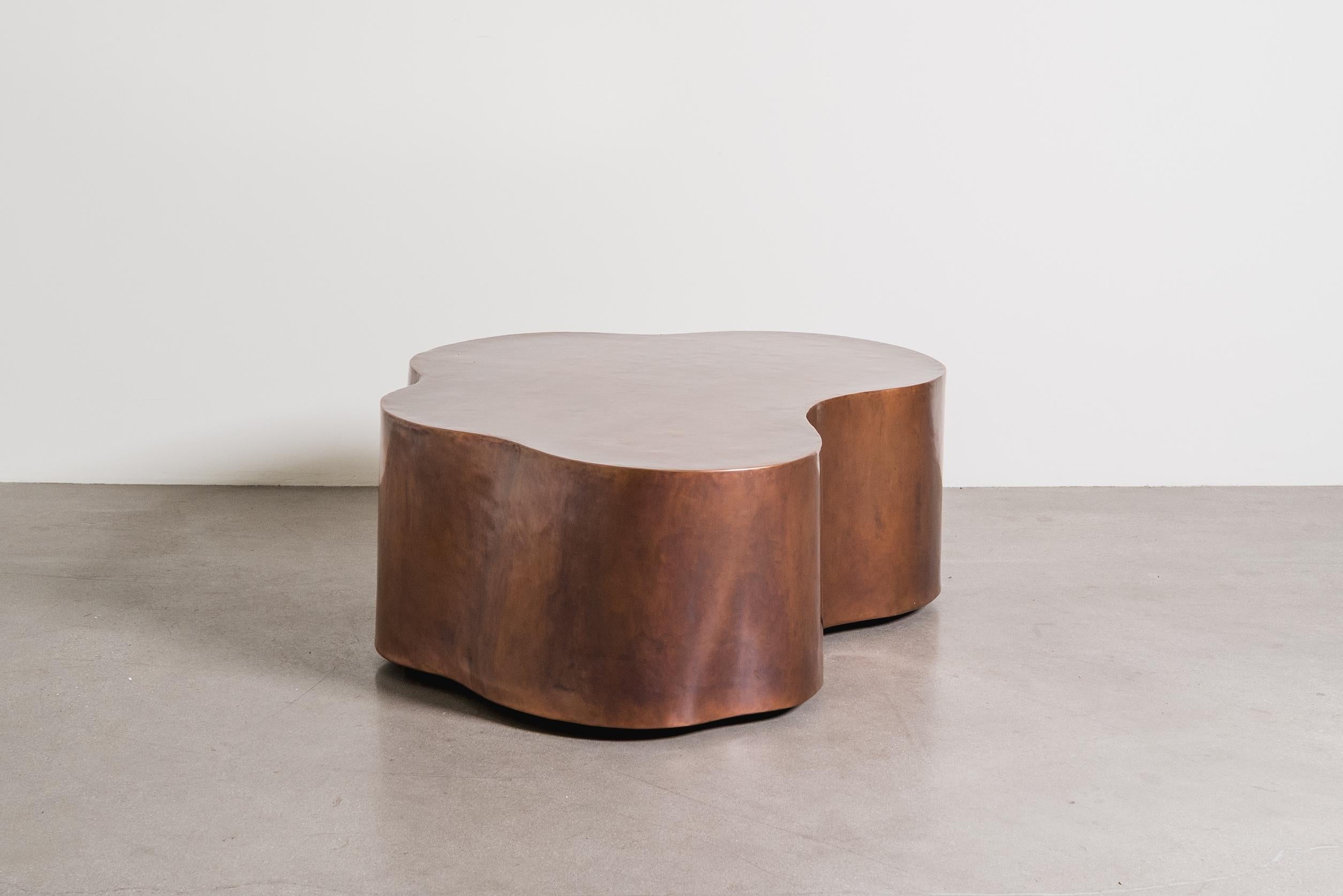 Contemporary Hand Repoussé Copper Root Cocktail Table by Robert Kuo For Sale 2