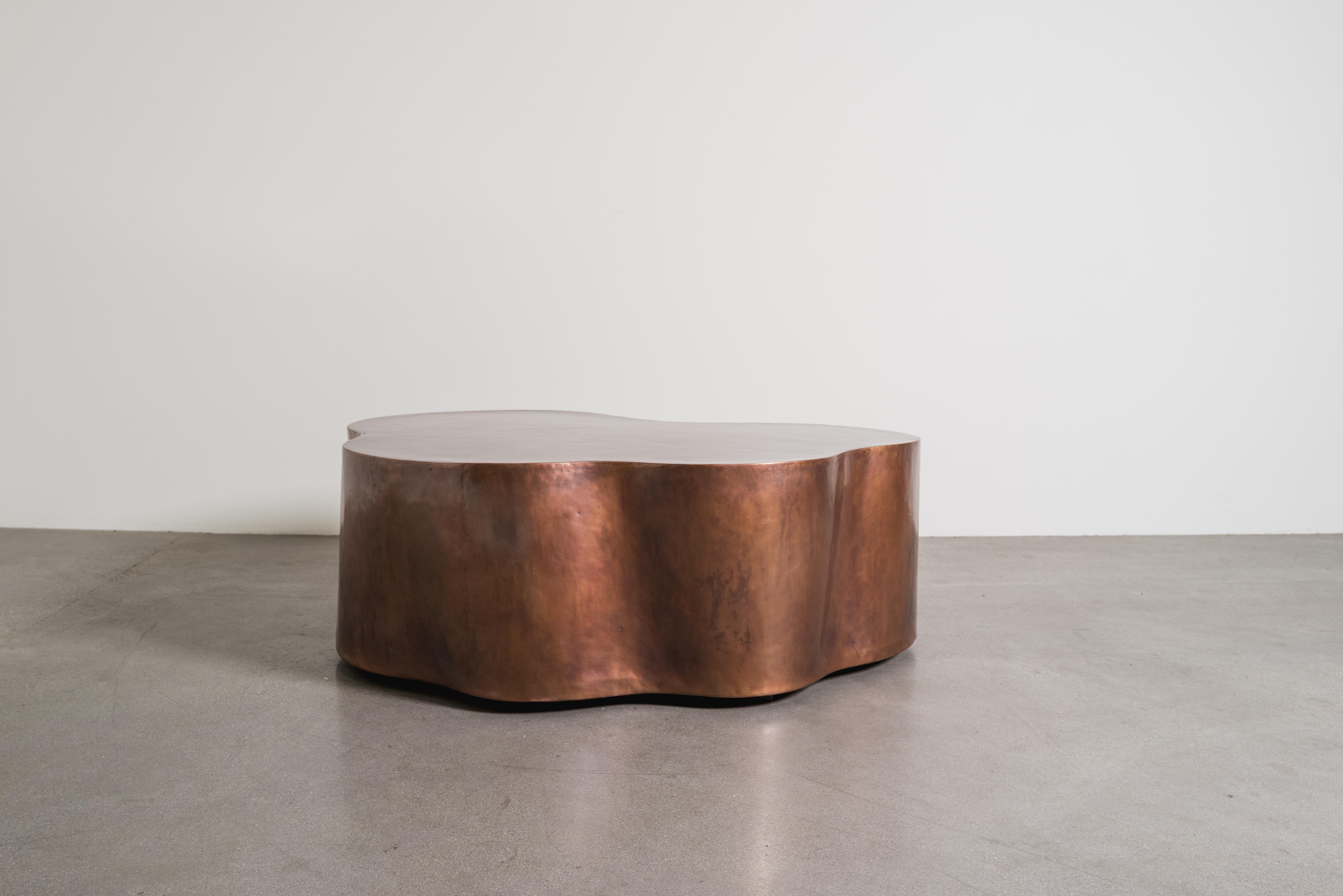 Contemporary Hand Repoussé Copper Root Cocktail Table by Robert Kuo For Sale 4