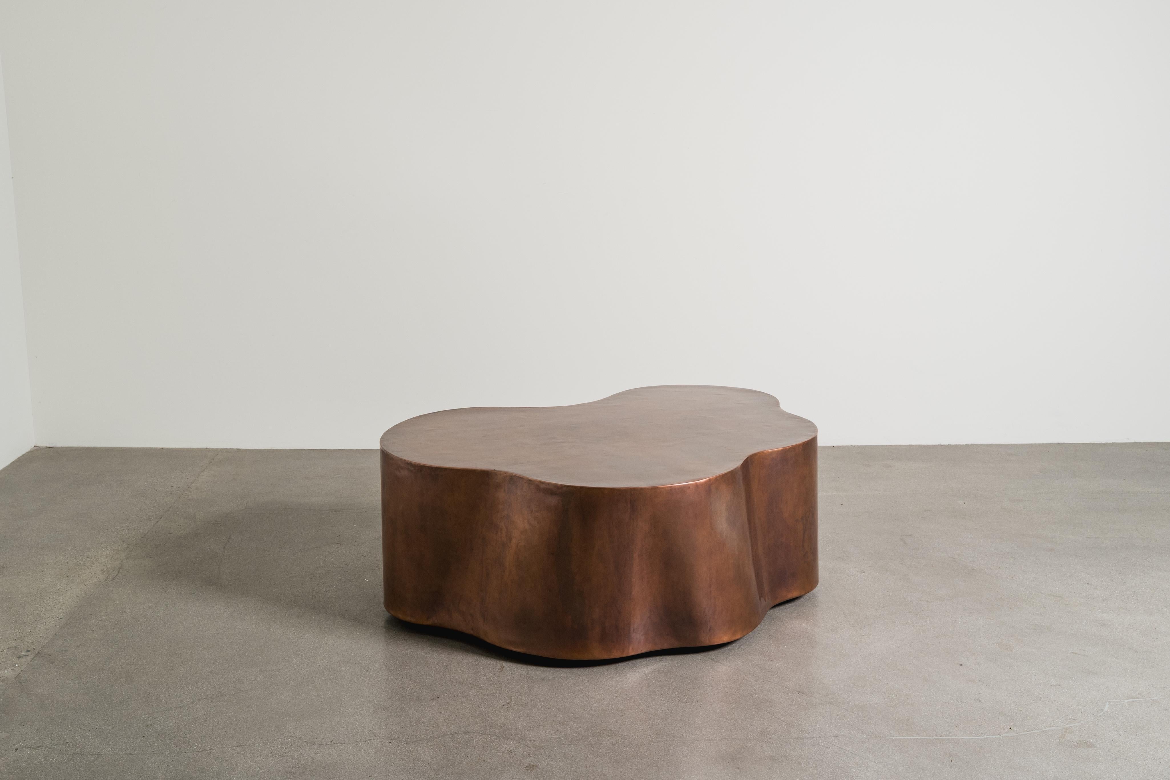 Contemporary Hand Repoussé Copper Root Cocktail Table by Robert Kuo For Sale 5