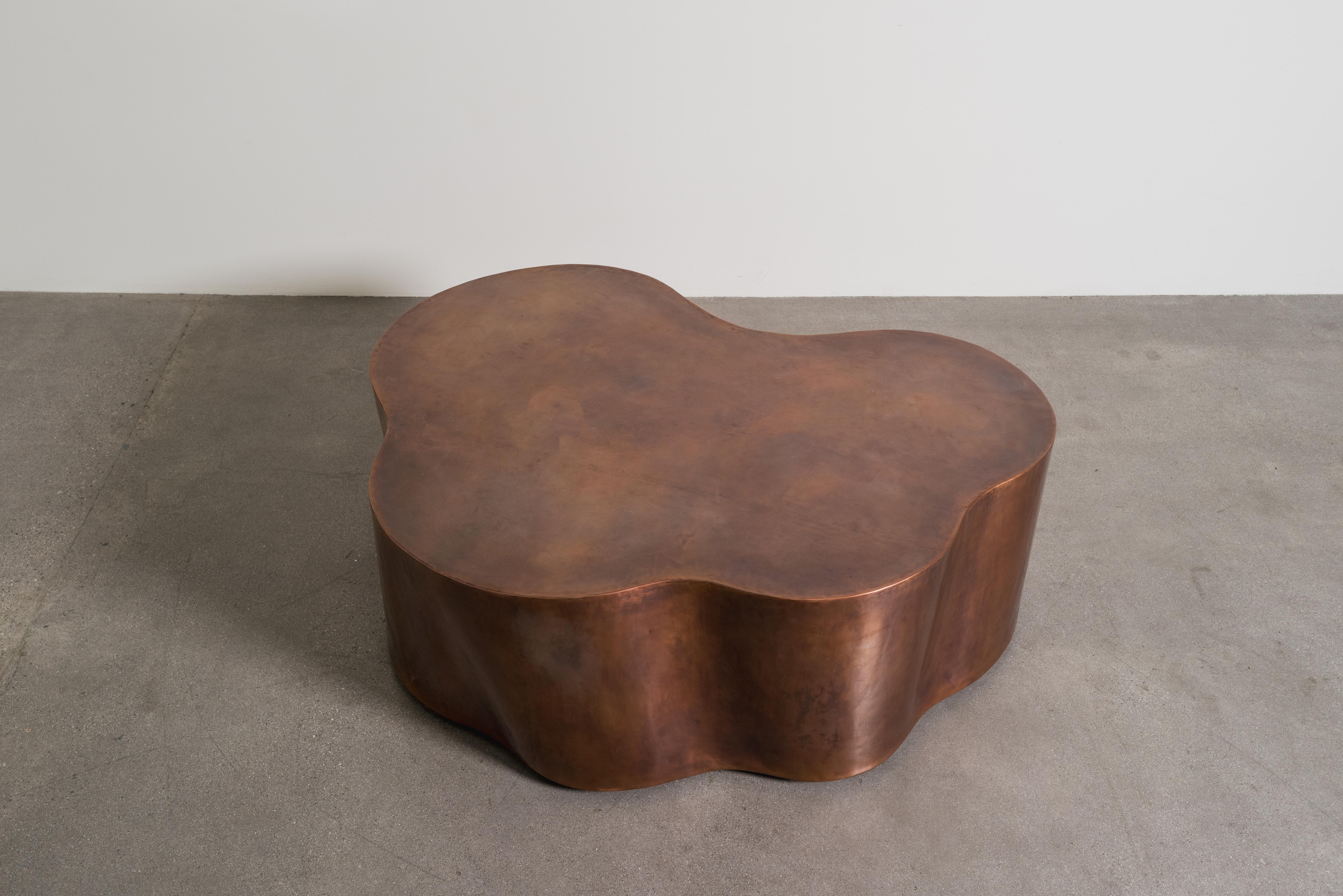 Contemporary Hand Repoussé Copper Root Cocktail Table by Robert Kuo For Sale 6