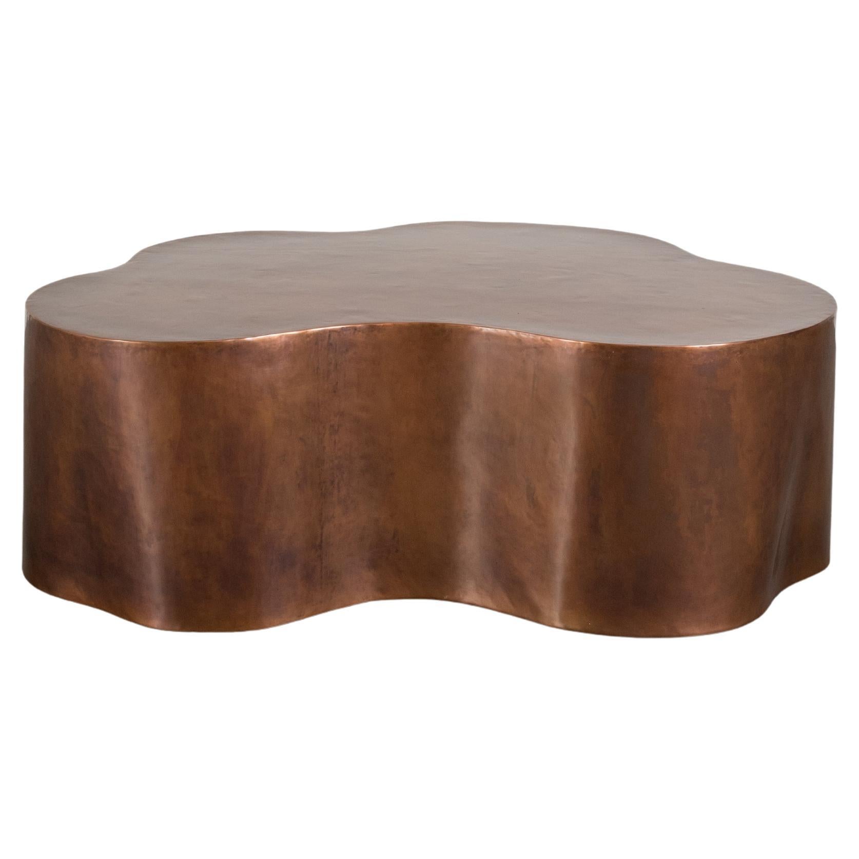 Contemporary Hand Repoussé Copper Root Cocktail Table by Robert Kuo