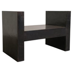 Contemporary Hand Repoussé "H" Chair in Black Copper Finish by Robert Kuo