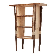 Armario contemporáneo esculpido a mano en madera desgarrada por Willem Van Hooff