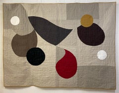 Contemporary hand-sewn Curllusion quilt by British master maker