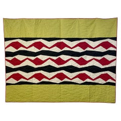 Zeitgenössischer handgenähter Vortex-Quilt von britischer Meisterin