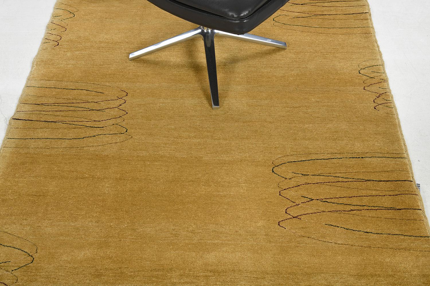 Contemporary Hand Spun Naturale Dye Rug In New Condition For Sale In WEST HOLLYWOOD, CA