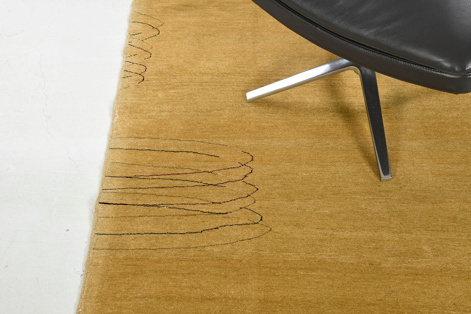 Wool Contemporary Hand Spun Naturale Dye Rug For Sale