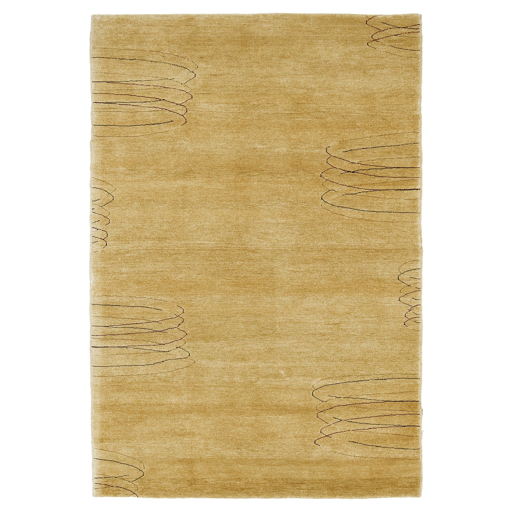 Contemporary Hand Spun Naturale Dye Rug For Sale