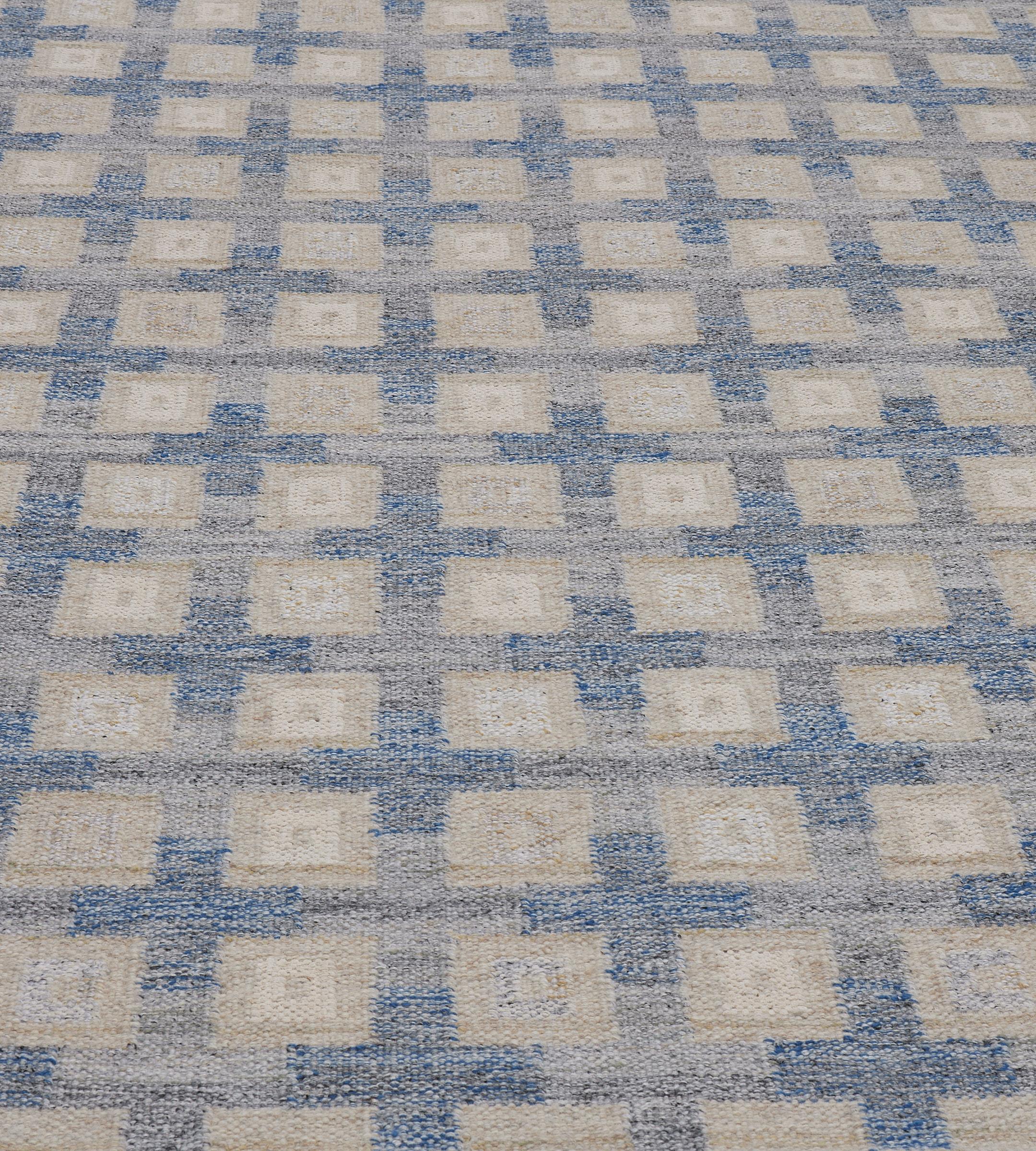 The Mansour Modern Swedish collection is primarily inspired by vintage Swedish flat-weave rugs whose geometric designs are relevant as ever in the 21st century. The collection utilizes a number of flat-weave techniques, yielding various distinctive