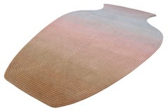 Contemporary Hand Woven Matka Wool Area Rug, Handmade in India