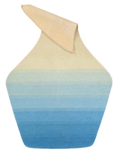 Contemporary Hand Woven Matka Wool Area Rug, Handmade in India