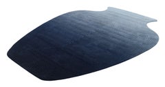 Contemporary Hand Woven Matka Wool Area Rug, Handmade in India