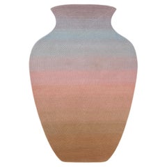 Contemporary Hand Woven Matka Wool Area Rug, Handmade in India