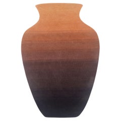 Contemporary Hand Woven Matka Wool Area Rug, Handmade in India