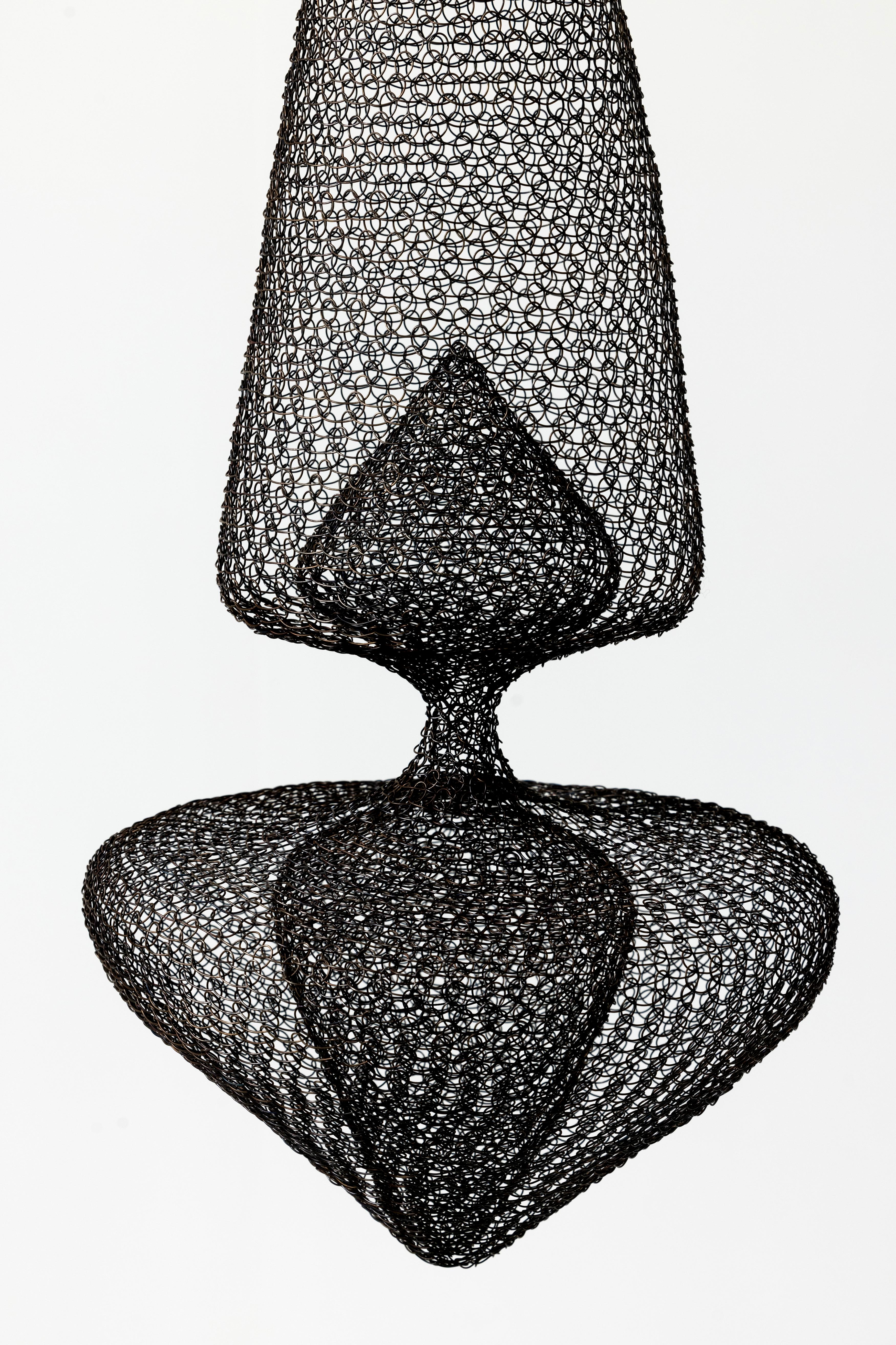 Hand-Woven Contemporary hand woven mesh wire sculptures by Ulrikk Dufossé