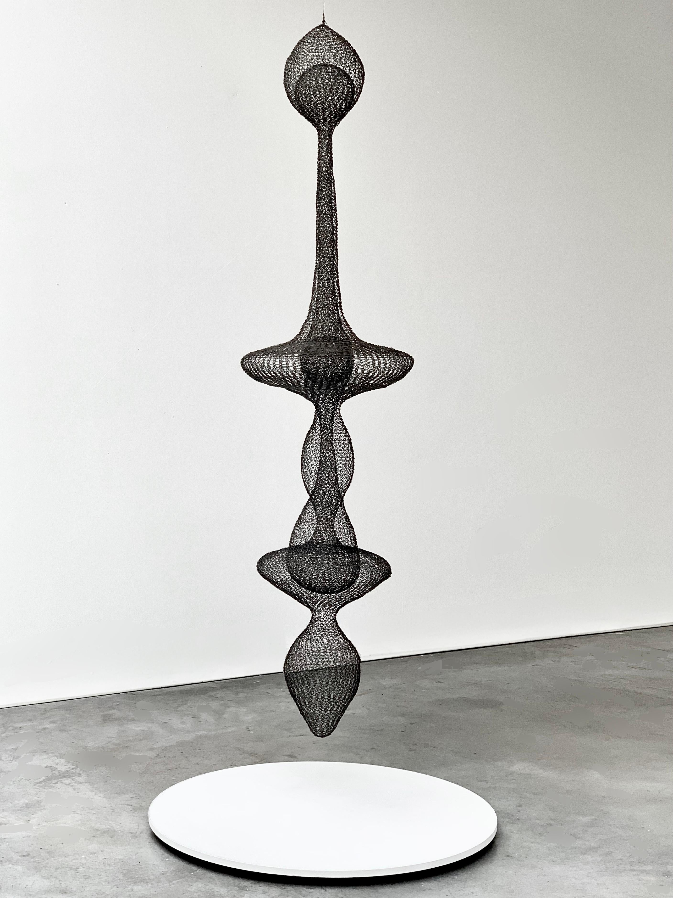 Hand-woven wire sculpture by Ulrikk Dufossé
Dimensions: H 205 x ø 54 cm
Unique piece, made in France.
Lead time: 8-10 weeks

An example of skillful craftsmanship in a sophisticated design entirely woven by hand and comprising 800 meters of wire.