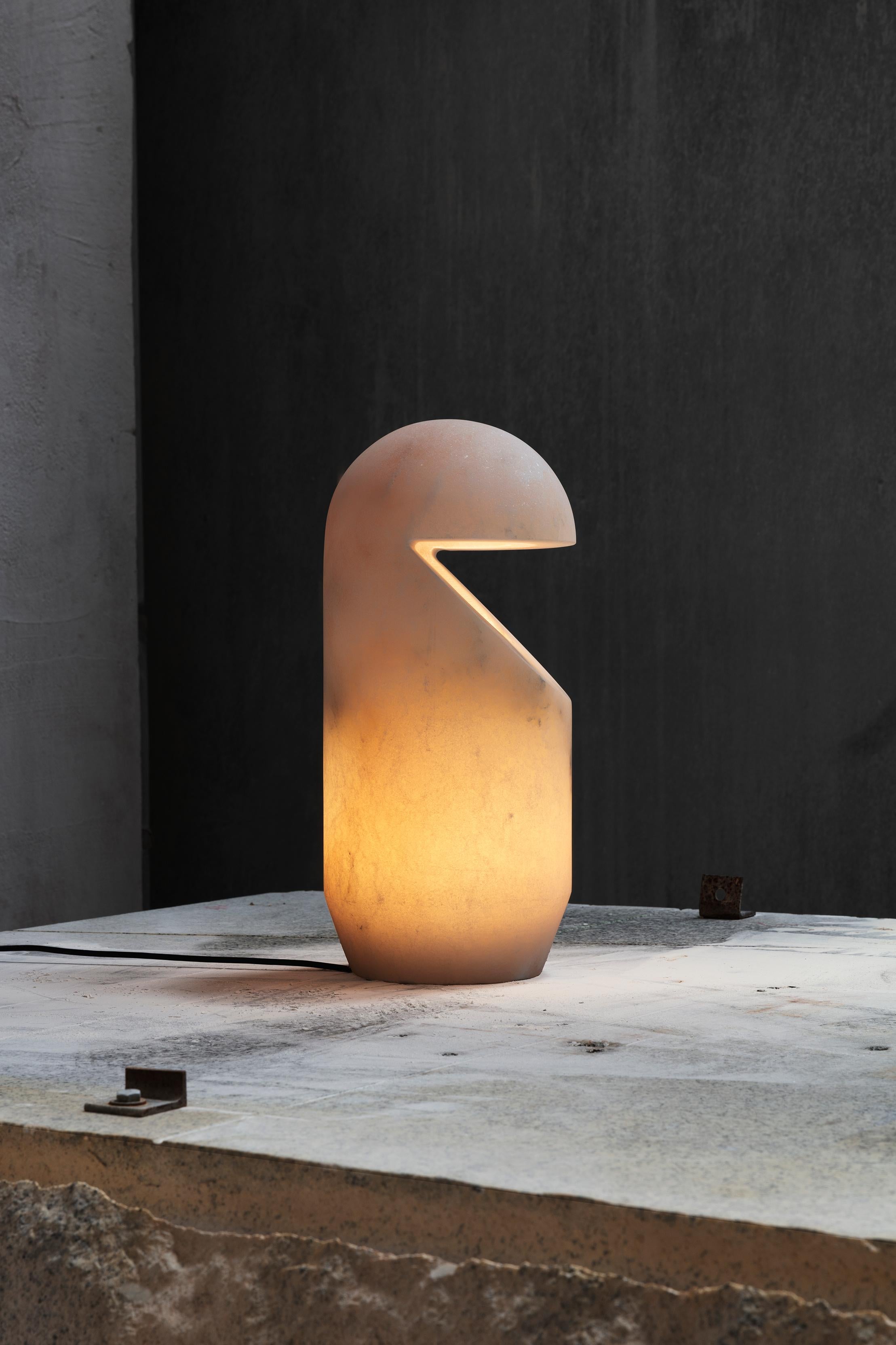 Espagnol Lampe de table grand albâtre Handcraft Contemporary 
