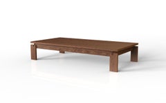 Table centrale contemporaine fabriquée à la main en bois de feuillus brésilien par Leo Strauss