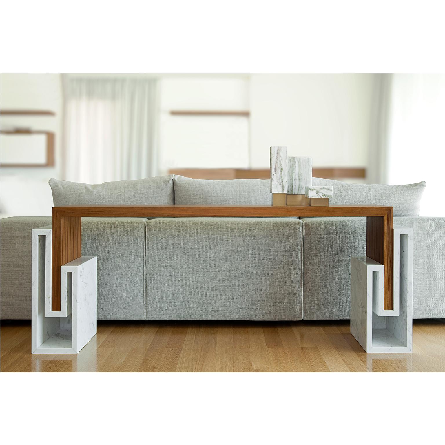 Modern Contemporary Handcrafted Console 