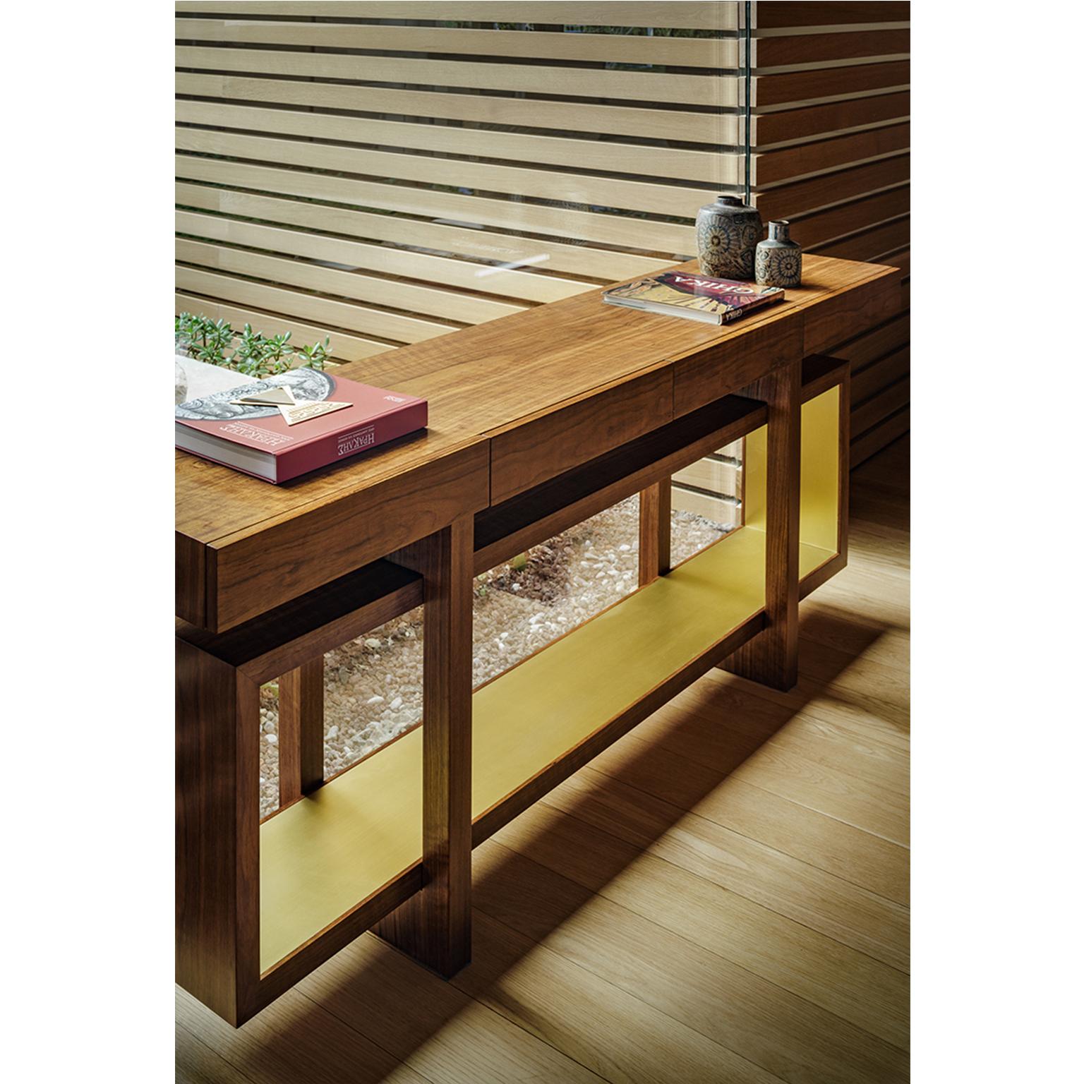 Modern Contemporary Handcrafted Console 