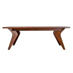 Contemporary Handcrafted Dining Table "Minoa" in Palisander Wood by Anaktae